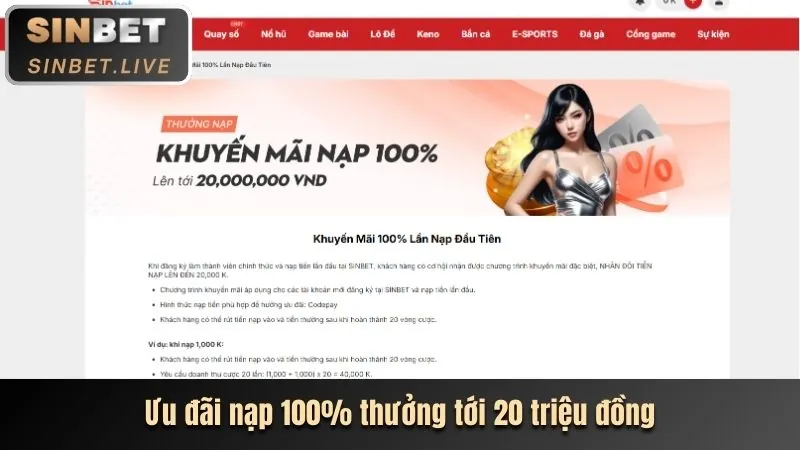 Khuyến mãi nạp tiền lần đầu Kubet